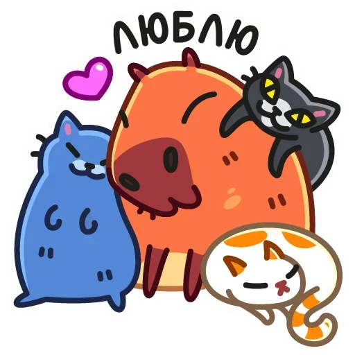❤️ Стикер «Снежная Пиби» для Telegram