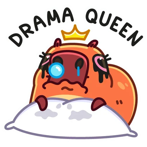 👸 Стикер «Снежная Пиби» для Telegram
