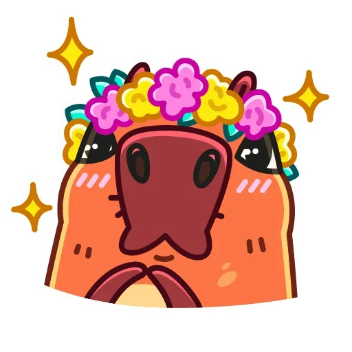 🌷 Стикер «Снежная Пиби» для Telegram