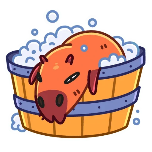 🛀 Стикер «Снежная Пиби» для Telegram