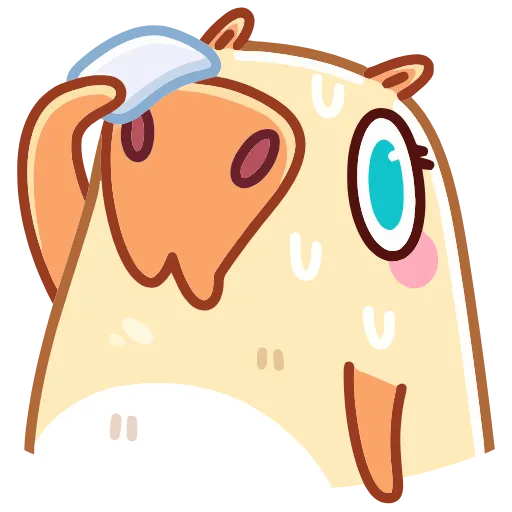 😬 Эмодзи «Нежная Пиби» для Telegram