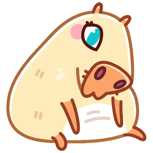 😫 Эмодзи «Нежная Пиби» для Telegram