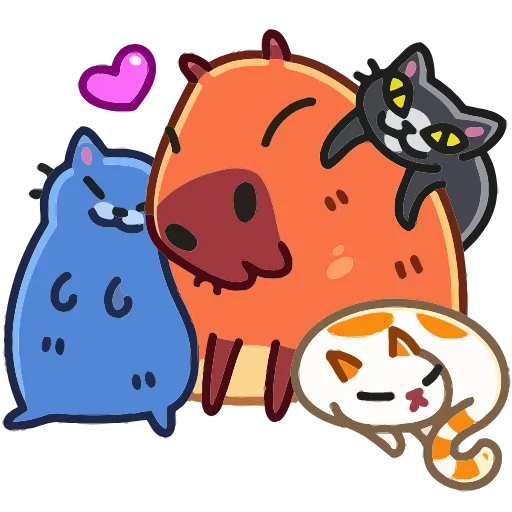 ❤️ Эмодзи «Нежная Пиби» для Telegram