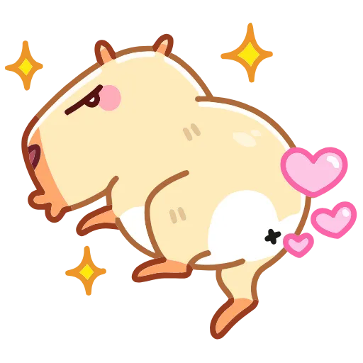❤️ Эмодзи «Нежная Пиби» для Telegram