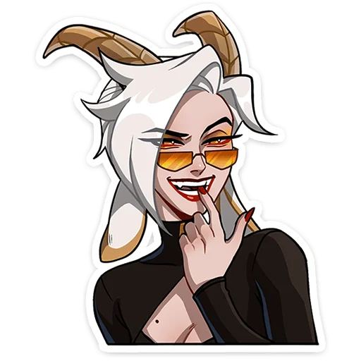 🥵 Стикер «Каприса - мифическая леди» для Telegram