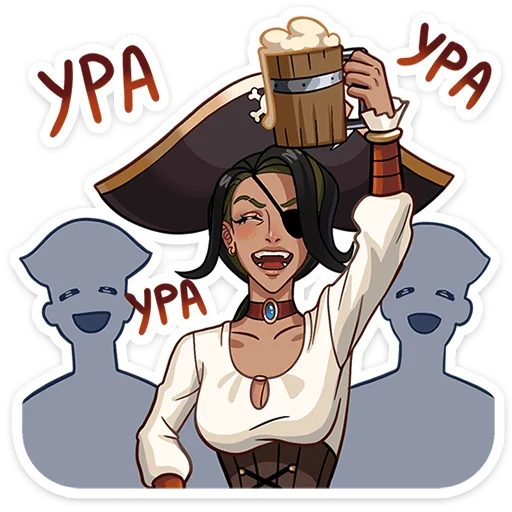 🍺 Стикер «Капитан Роуз» для Telegram