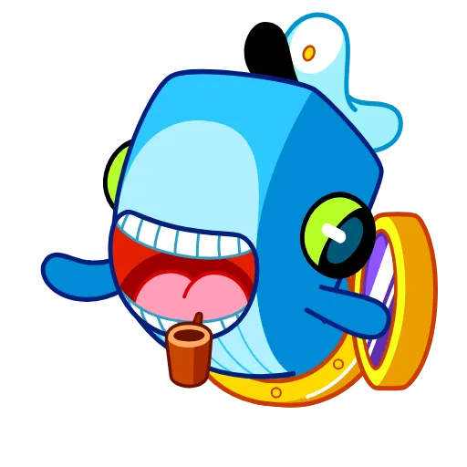 👌 Стикер «Captain Whale» для Telegram
