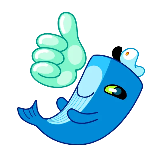 👍 Стикер «Captain Whale» для Telegram