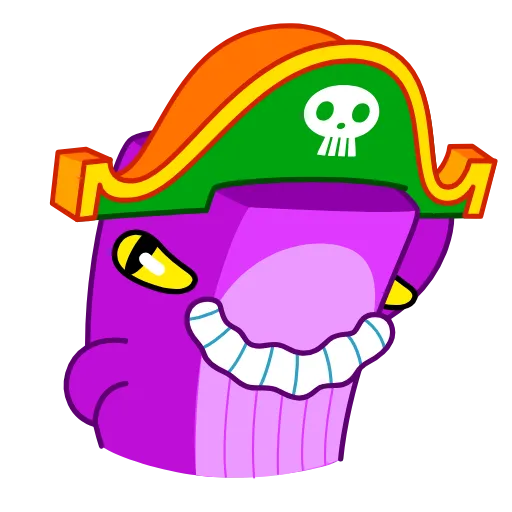 😈 Стикер «Captain Whale» для Telegram