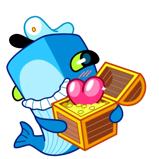 💝 Стикер «Captain Whale» для Telegram