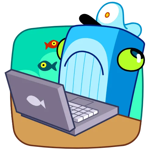 💻 Стикер «Captain Whale» для Telegram