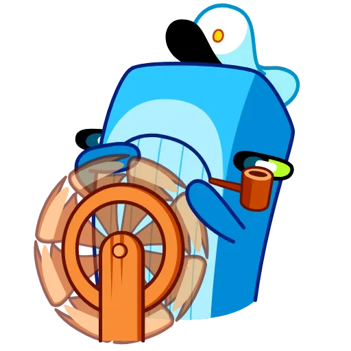 😐 Стикер «Captain Whale» для Telegram