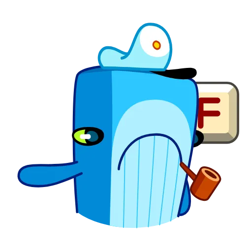 ☹️ Стикер «Captain Whale» для Telegram