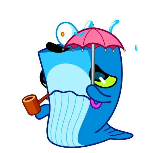 😢 Стикер «Captain Whale» для Telegram