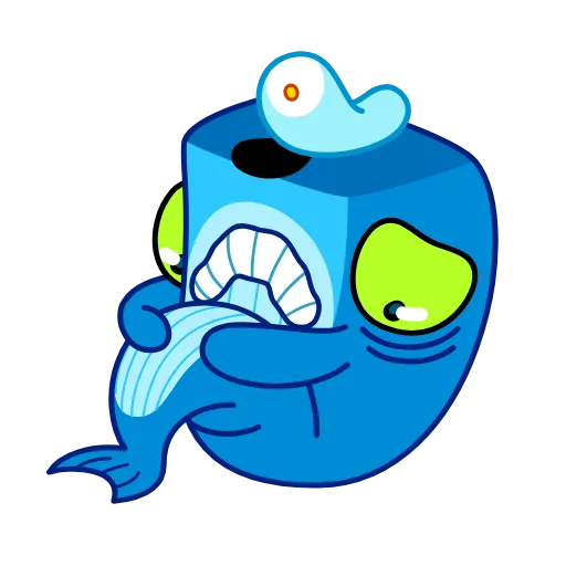😱 Стикер «Captain Whale» для Telegram