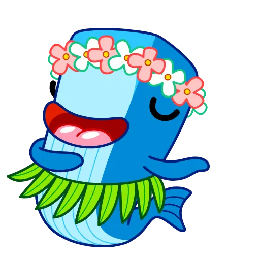 🕺 Стикер «Captain Whale» для Telegram