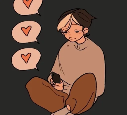❤ Стикер «Капучино с маршмеллоу» для Telegram