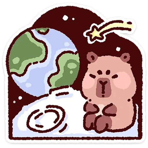 ⭐ Стикер «Капипарочка» для Telegram