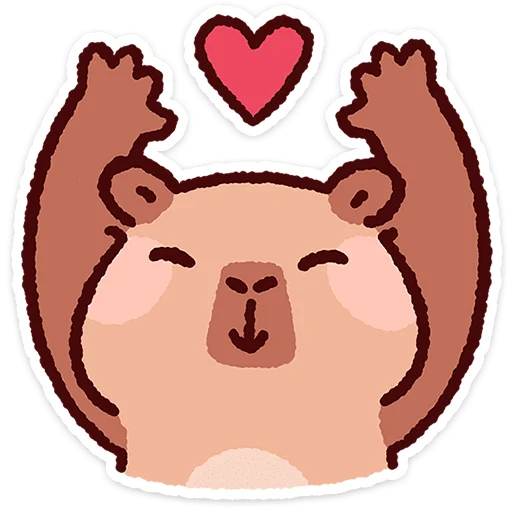⭐ Стикер «Капипарочка» для Telegram