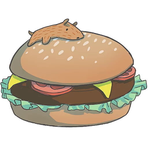 🍔 Стикер «Capybara&Co» для Telegram