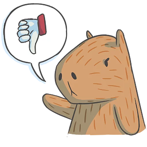 😡 Стикер «Capybara&Co» для Telegram