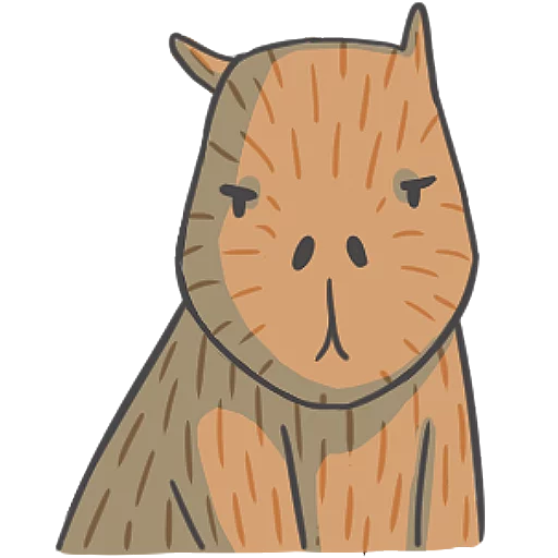 😑 Стикер «Capybara&Co» для Telegram