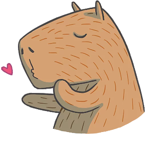 😘 Стикер «Capybara&Co» для Telegram