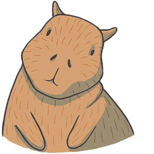 🤔 Стикер «Capybara&Co» для Telegram