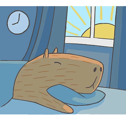 😴 Стикер «Capybara&Co» для Telegram