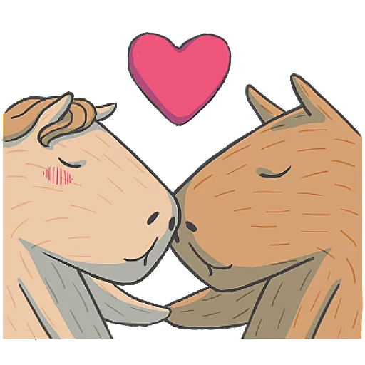 💑 Стикер «Capybara&Co» для Telegram
