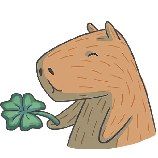 🍀 Стикер «Capybara&Co» для Telegram