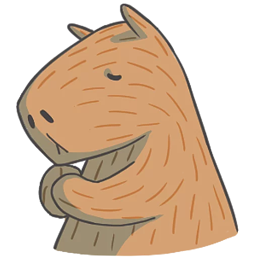🙏 Стикер «Capybara&Co» для Telegram