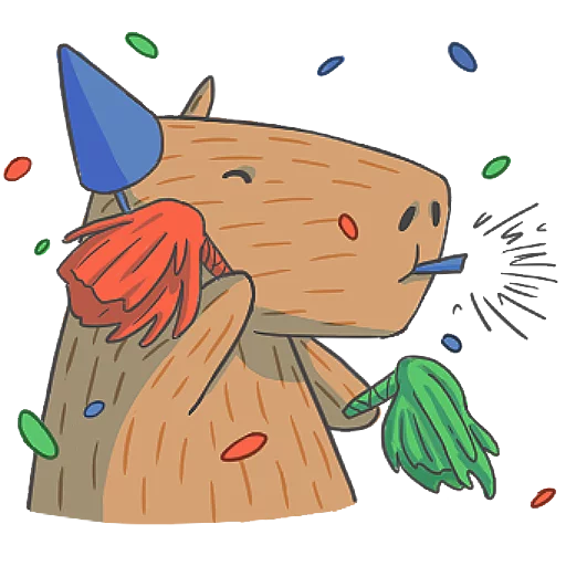 🎉 Стикер «Capybara&Co» для Telegram