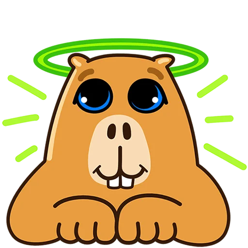 😇 Стикер «Капибара клипер Без Текста» для Telegram