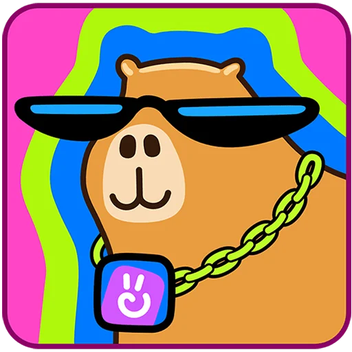 😎 Стикер «Капибара клипер Без Текста» для Telegram