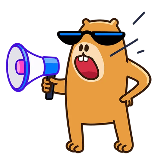 📣 Стикер «Капибара клипер Без Текста» для Telegram