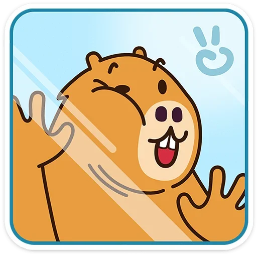 🫠 Стикер «Капибара клипер» для Telegram