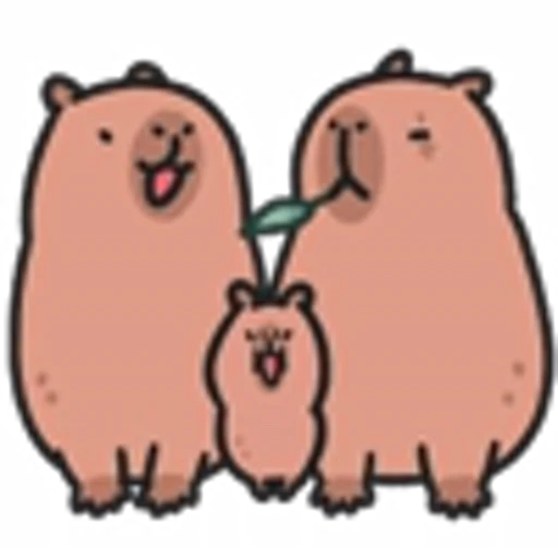 👨‍👩‍👧 Эмодзи «Capybara Emoji Pack» для Telegram
