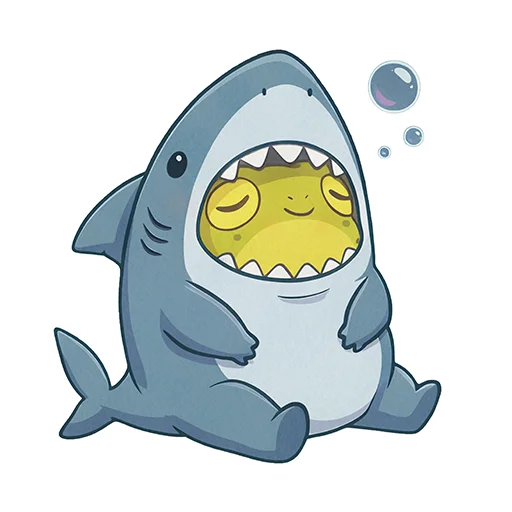 🦈 Стикер «Capybara Comics» для Telegram