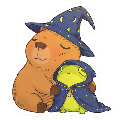 🧡 Стикер «Capybara Comics» для Telegram