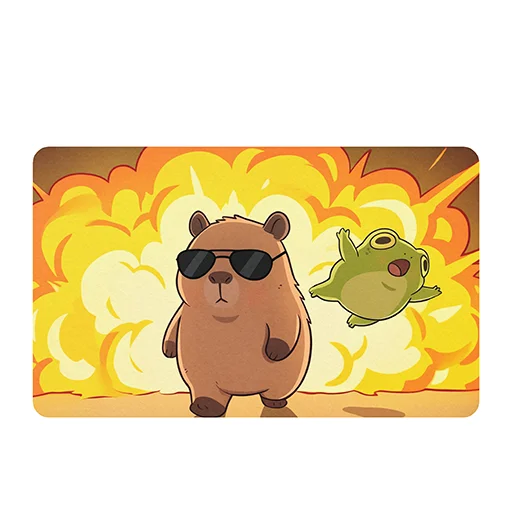 💥 Стикер «Capybara Comics» для Telegram
