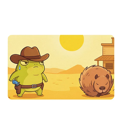 🤠 Стикер «Capybara Comics» для Telegram