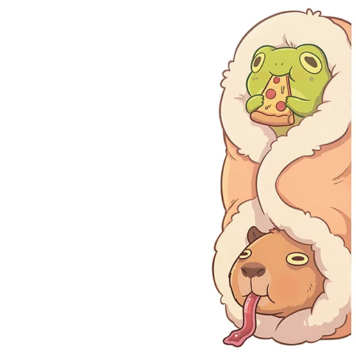 🌯 Стикер «Capybara Comics» для Telegram