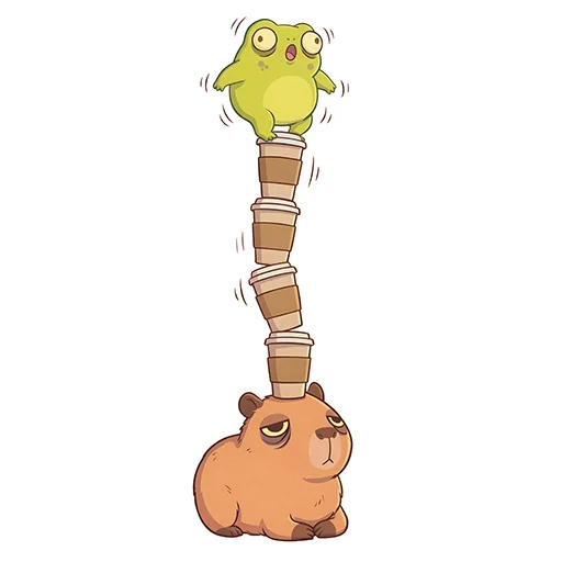 ☕️ Стикер «Capybara Comics» для Telegram