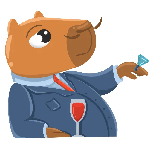 🧐 Стикер «Capy» для Telegram