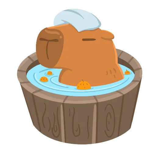 🛁 Стикер «Capy» для Telegram