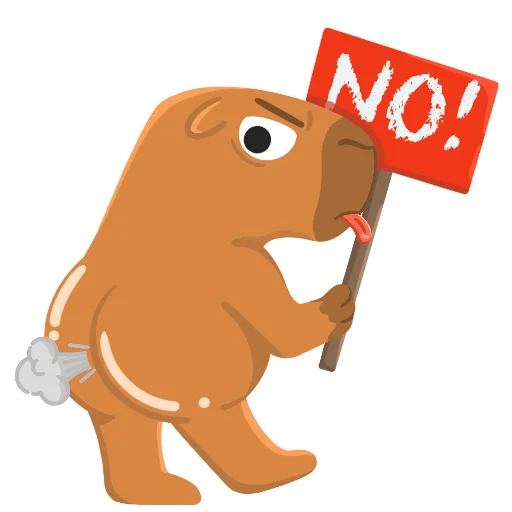 🤨 Стикер «Capy» для Telegram
