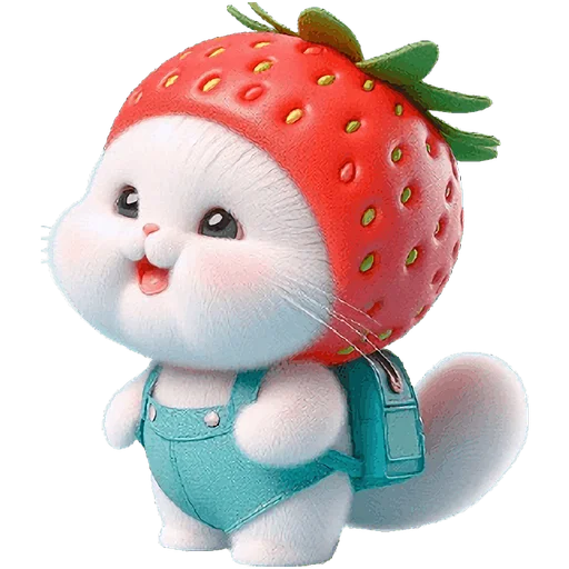 ☺️ Стикер «Клубничный мяу» для Telegram