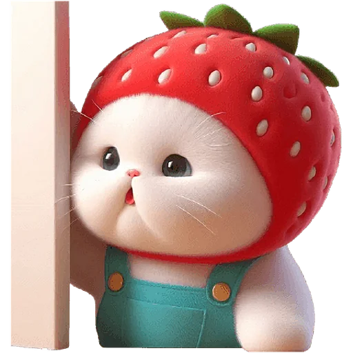 🚪 Стикер «Клубничный мяу» для Telegram