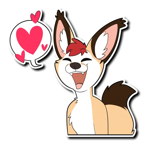 ❤️ Стикер «Caracal» для Telegram